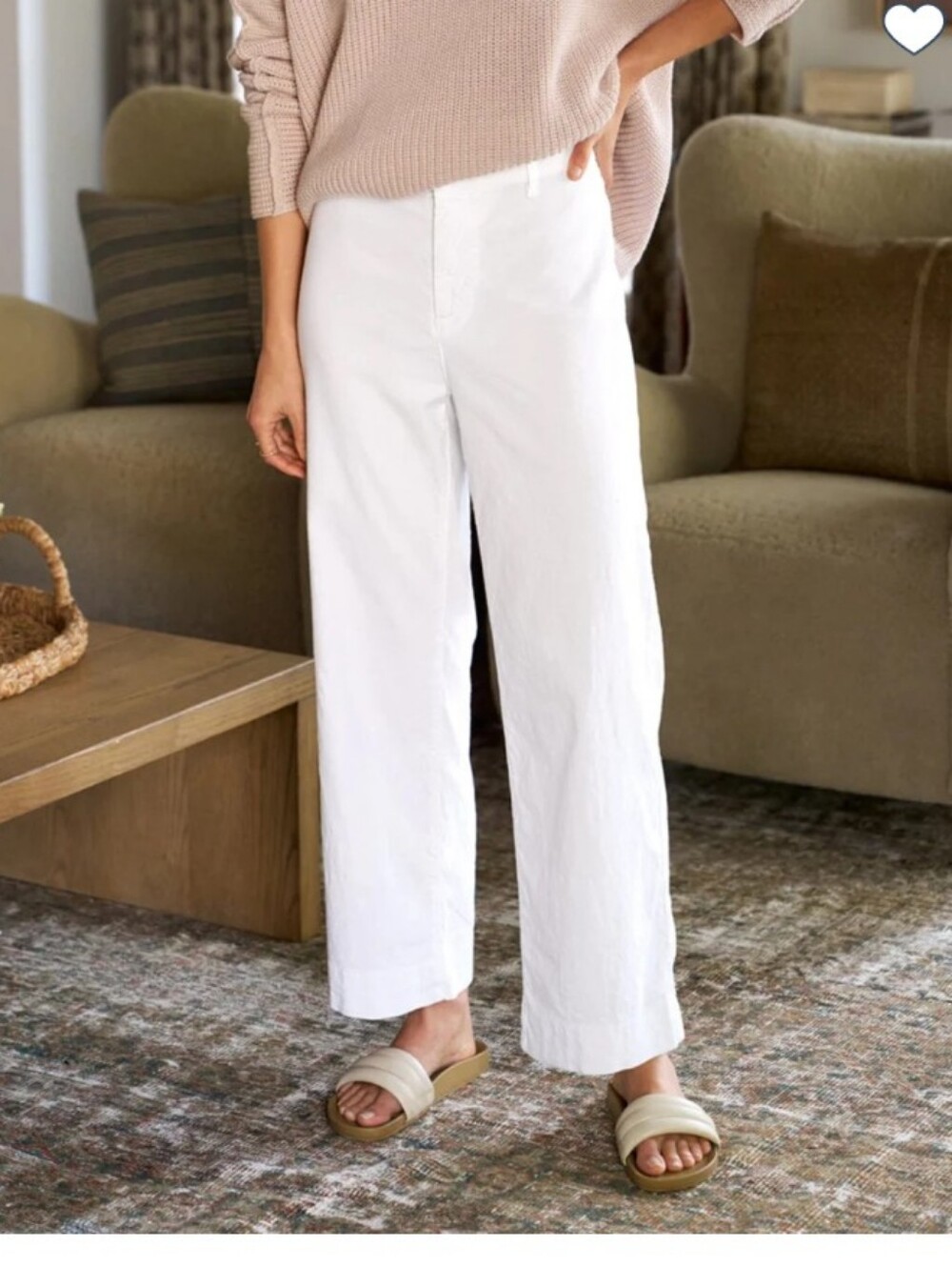 Frank & Eileen Wexford Linen Blend Wide Leg Pants